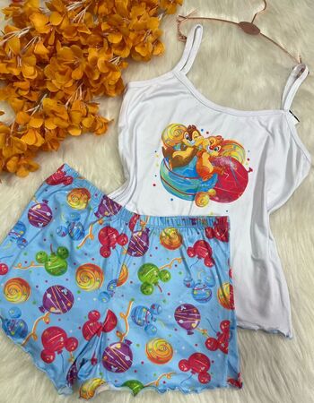 imagem PIJAMA DE SUED ESTAMPADO 3005 BALOES DOCE