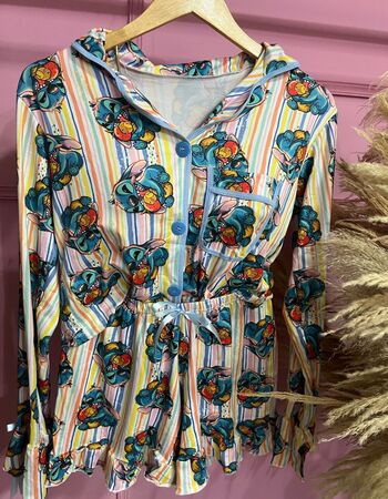 imagem PIJAMA  ADULTO AMERICANO  INVERNO 692 LISTRAS AZUL