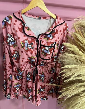 imagem PIJAMA  ADULTO AMERICANO  INVERNO 692 ROSE COM MARSALA