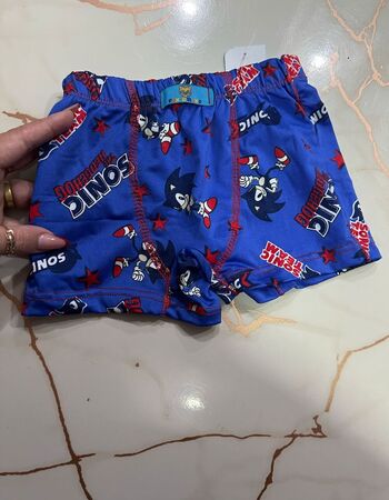 imagem CUECA POLIESTER 1146 AZUL ESTRELA VERMELHA