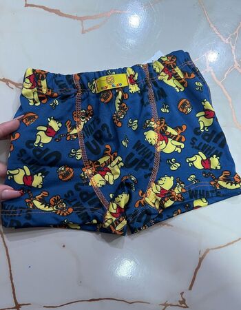 imagem CUECA POLIESTER PMG 1146 AZUL AMARELO URSO