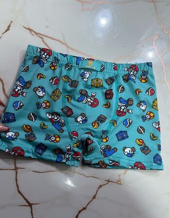 imagem CUECA POLIESTER PMG 1146 AZUL SUPER MARIO