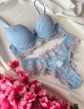 imagem CONJUNTO PREMIUM AZUL BEBE ROSA