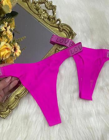 imagem CALCINHA SEM COSTURA  STRAS 4878 ROSA PINK