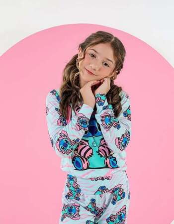 imagem PIJAMA INFANTIL FEMININO SUED 715 TIGRE