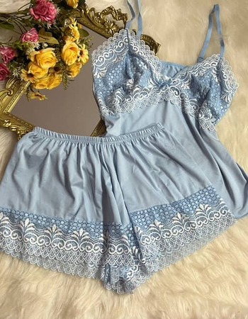 imagem SHORTDOLL MICROFIBRA 742 AZUL BEBE