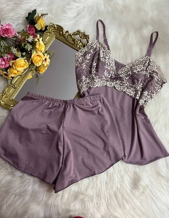 imagem SHORTDOLL BICOLOR DE MICROFIBRA SATIN REF 1002