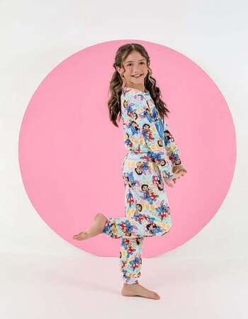 imagem PIJAMA INFANTIL FEMININO SUED 715 triangulo