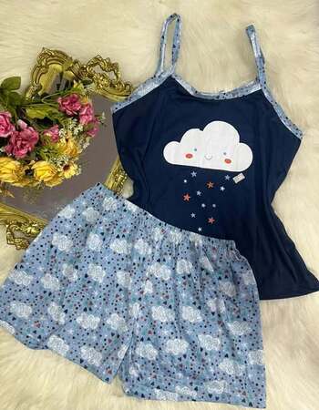 imagem PIJAMA  ALÇA 205 AZUL NUVEM