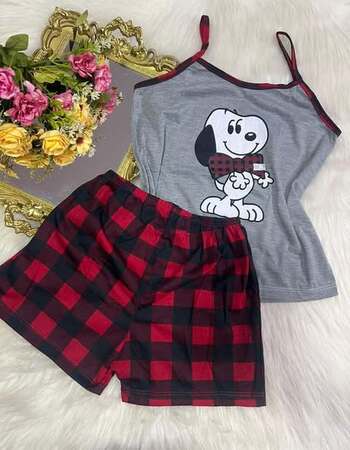 imagem PIJAMA  ALÇA 205 DOG CINZA