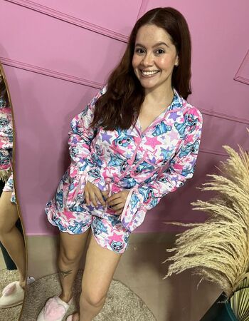imagem PIJAMA  ADULTO AMERICANO  INVERNO 692 ROSA COM AZUL CLARO