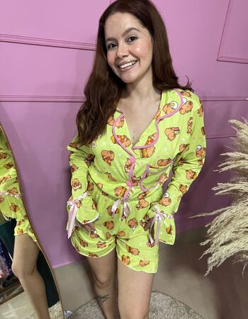 imagem PIJAMA  ADULTO AMERICANO  INVERNO 692 VERDE COM ROSA