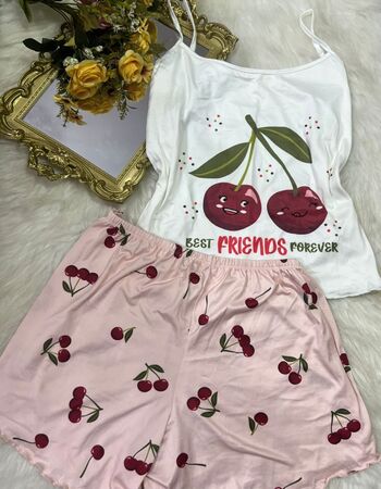 imagem PIJAMA SUED PLUS PF70 CEREJA