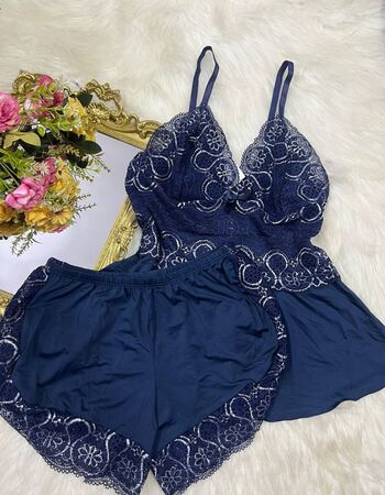 imagem SHORTDOLL REF 513 BICOLOR AZUL MARINHO