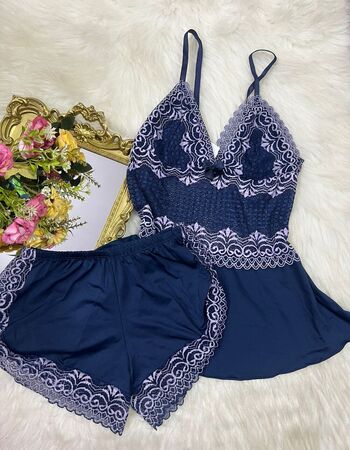 imagem SHORTDOLL REF 513 BICOLOR PRETO AZUL MARINHO 2