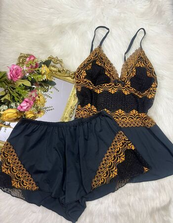 imagem SHORTDOLL BICOLOR DE MICROFIBRA 0952 PRETO 
