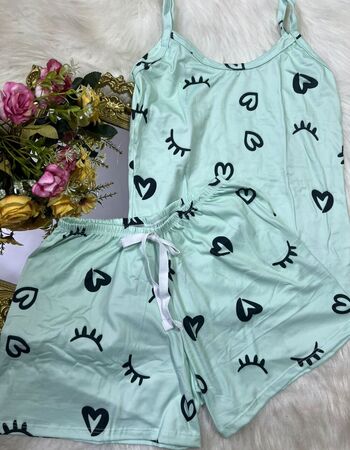 imagem PIJAMA DE SUED ESTAMPADO 631 CÍLIOS