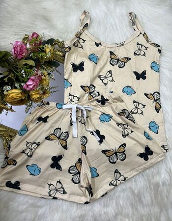 imagem PIJAMA DE SUED ESTAMPADO 631 BORBOLETA