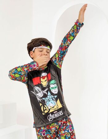 imagem PIJAMA INFANTIL MASCULINO SUED 785 4PERSONAGENS