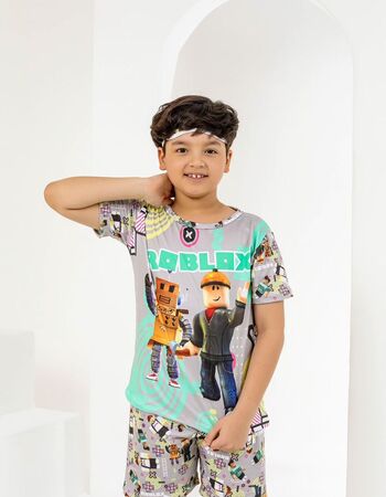 imagem ACOMPANHA TAPA OLHO PIJAMA INFANTIL MASCULINO SUED 772 CINZA 