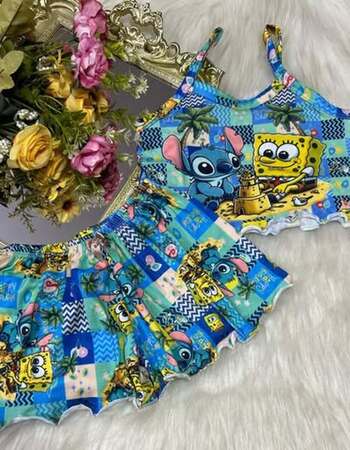 imagem PIJAMA INFANTIL FEMININO SUED 703 MAR