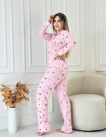 imagem PIJAMA  AMERICANO ADULTO INVERNO 659 FLOR