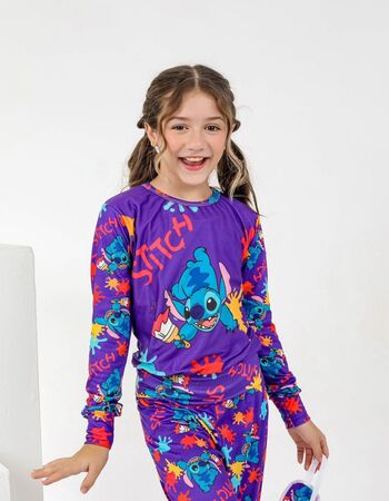 imagem PIJAMA INFANTO JUVENIL FEMININO SUED 719 ROXO