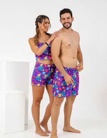 imagem KIT CASAL SUED BLOGUERINHA ROXO