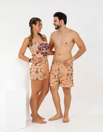 imagem KIT CASAL SUED BLOGUERINHA MARRON