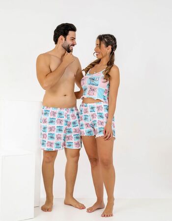 imagem  AZULKIT CASAL SUED BLOGUERINHA ROSA AZUL