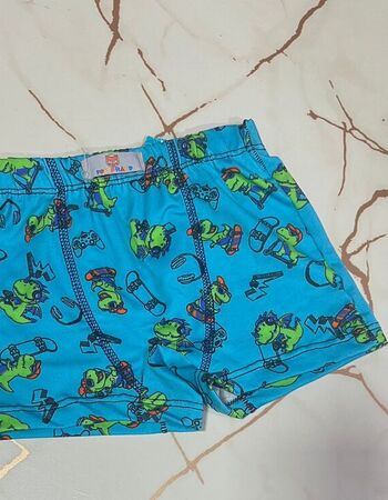 imagem CUECA POLIESTER 1146 AZUL DINOSSAURO